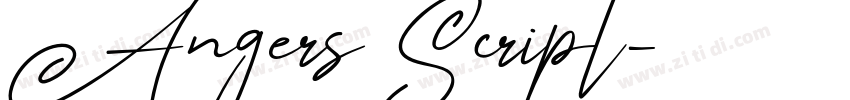 Angers Script字体转换